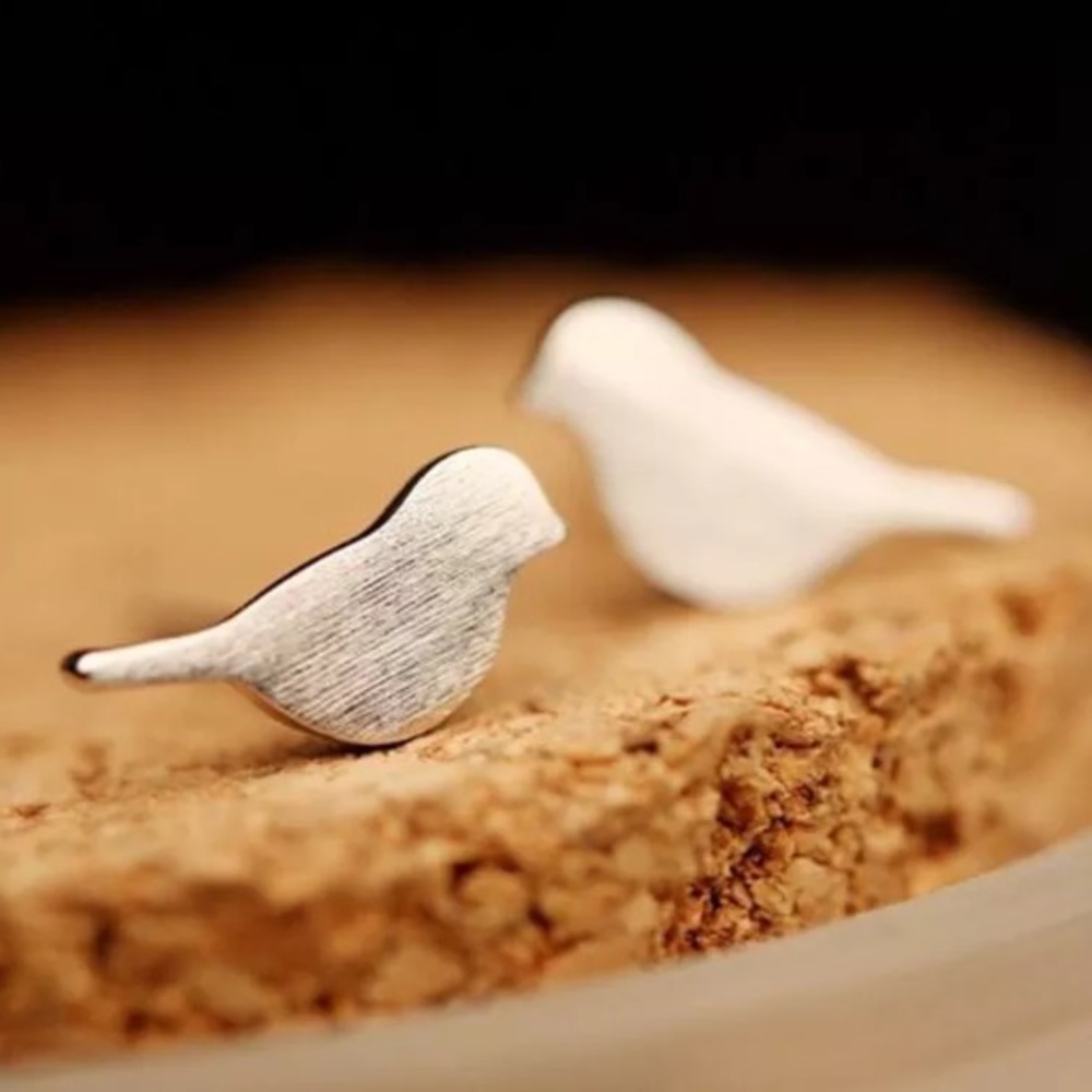 Sweet Love Bird Stud Earrings